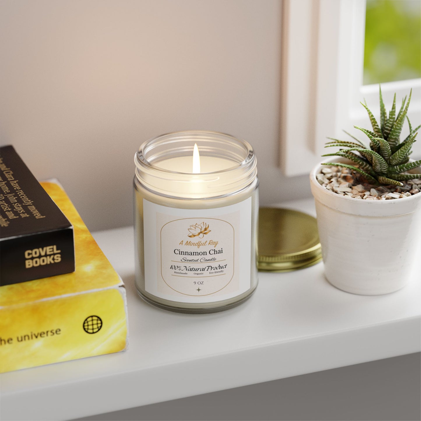 Cinnamon Chai Scented Candles - Natural Coconut Apricot Wax (4oz & 9oz)