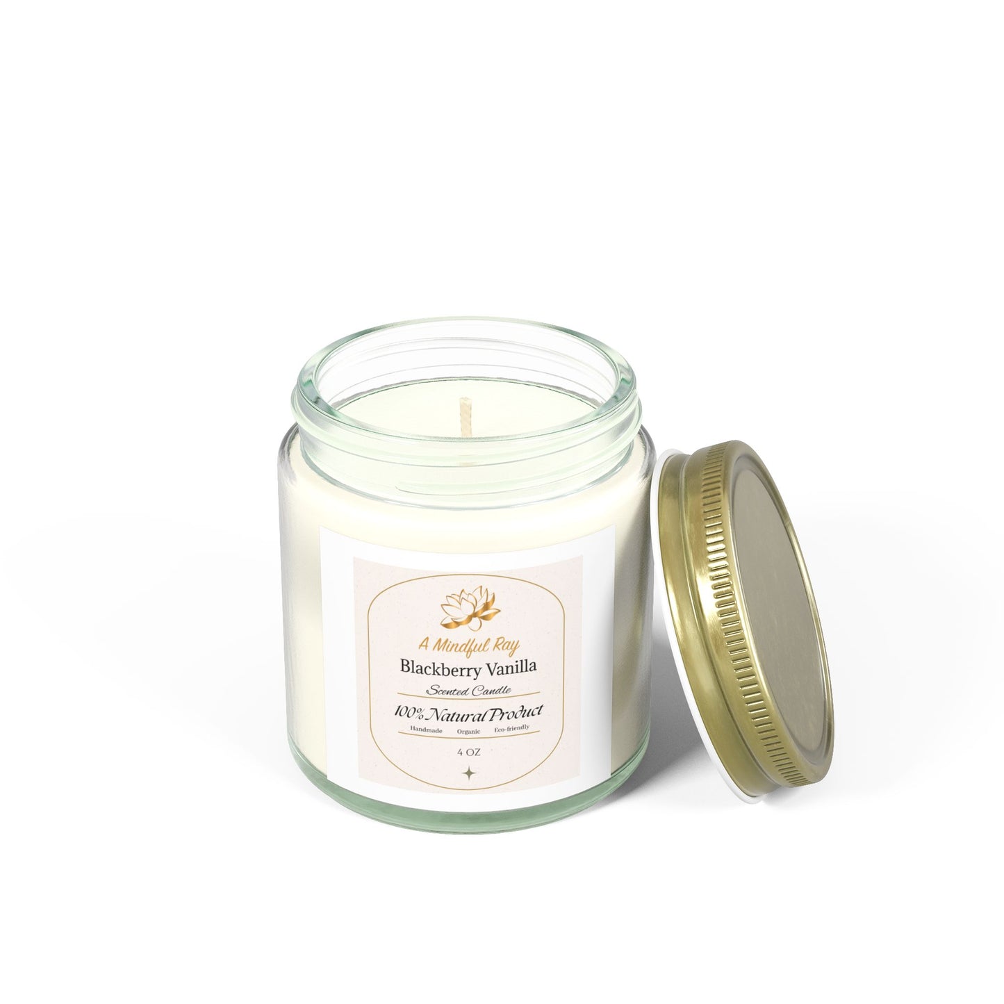 Blackberry Vanilla Scented Candles - Natural Coconut Apricot Wax (4oz & 9oz)