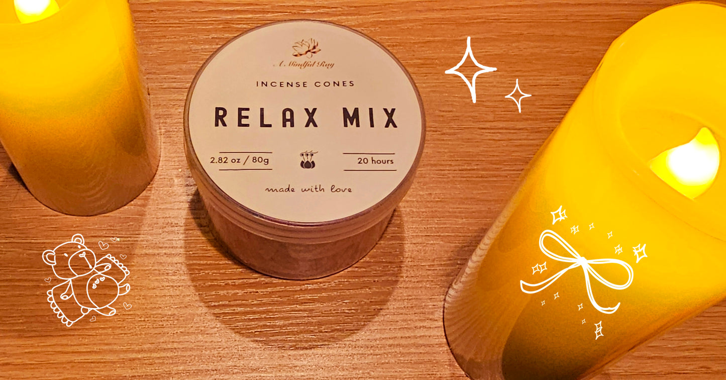 Incense Cones - Travel Pack - Tranquility in a Small Package - Compact Aromatherapy - Yoga Essentials