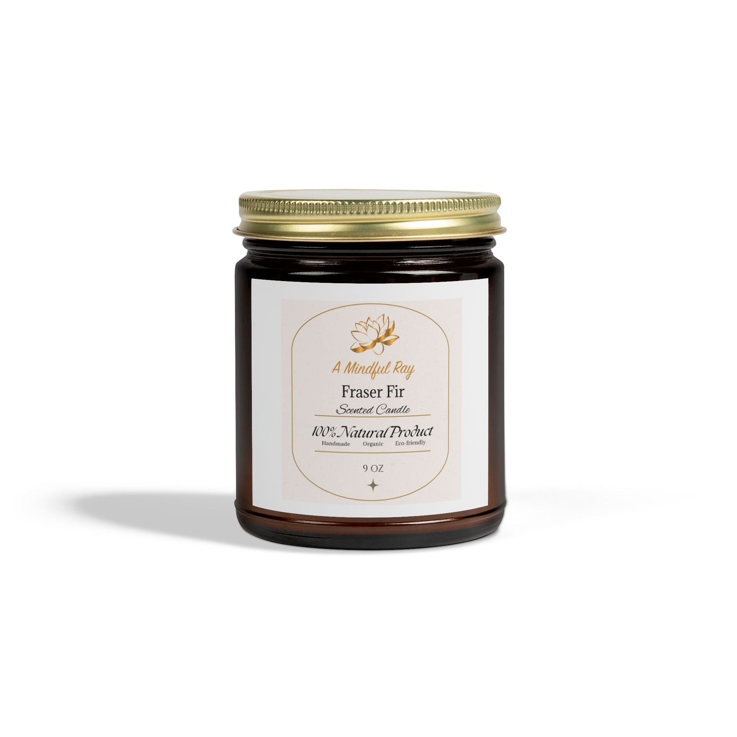 Fraser Fir Scented Candles - Natural Coconut Apricot Wax (4oz & 9oz)