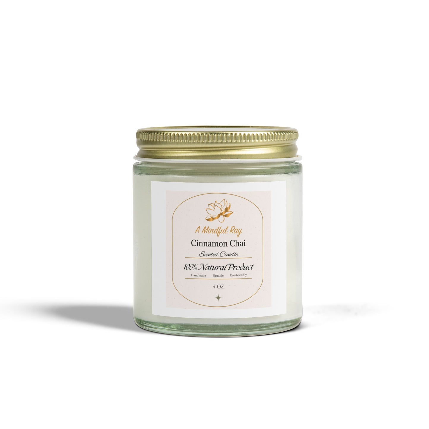 Cinnamon Chai Scented Candles - Natural Coconut Apricot Wax (4oz & 9oz)