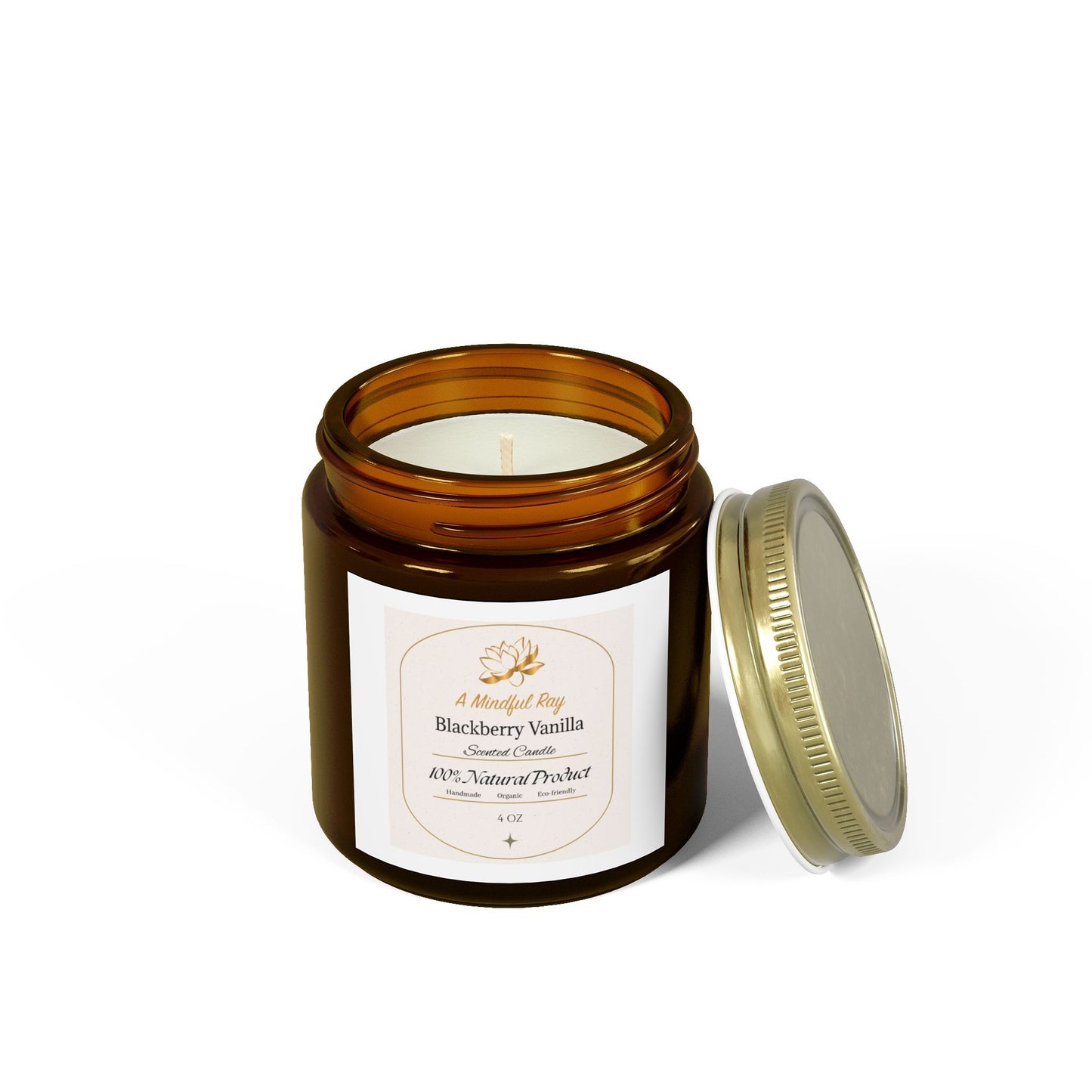 Blackberry Vanilla Scented Candles - Natural Coconut Apricot Wax (4oz & 9oz)