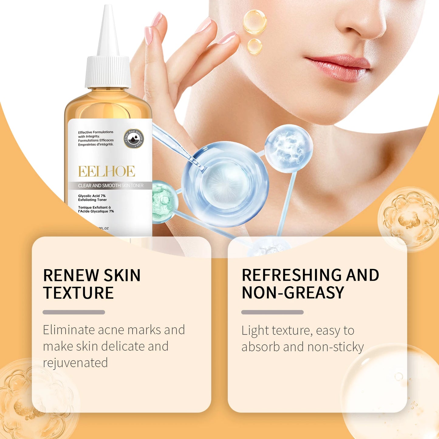 7% Glycolic Acid Toner - Facial Skin Repair, Skin Lightening, Firming, and Moisturizing