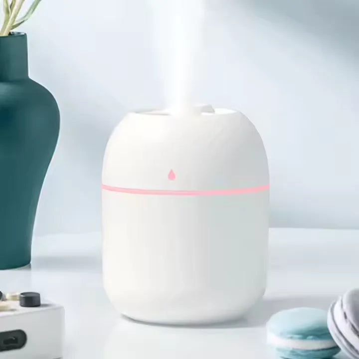 Portable Mini Humidifier Colorful 220ML LED Night Light, Air Humidifier, USB Mist Maker, Diffuser for Home, Office Humidifiers