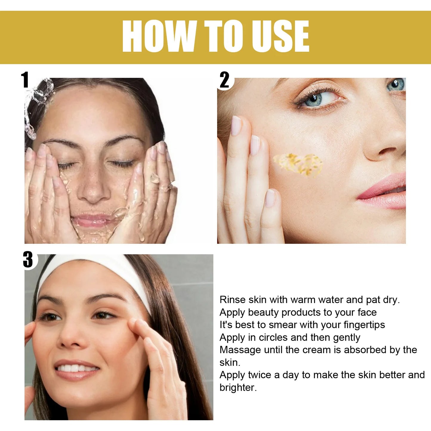 24k Gold Repair Cream - Firm Skin, Reduce Fine Lines, Hydrating, Moisturizing