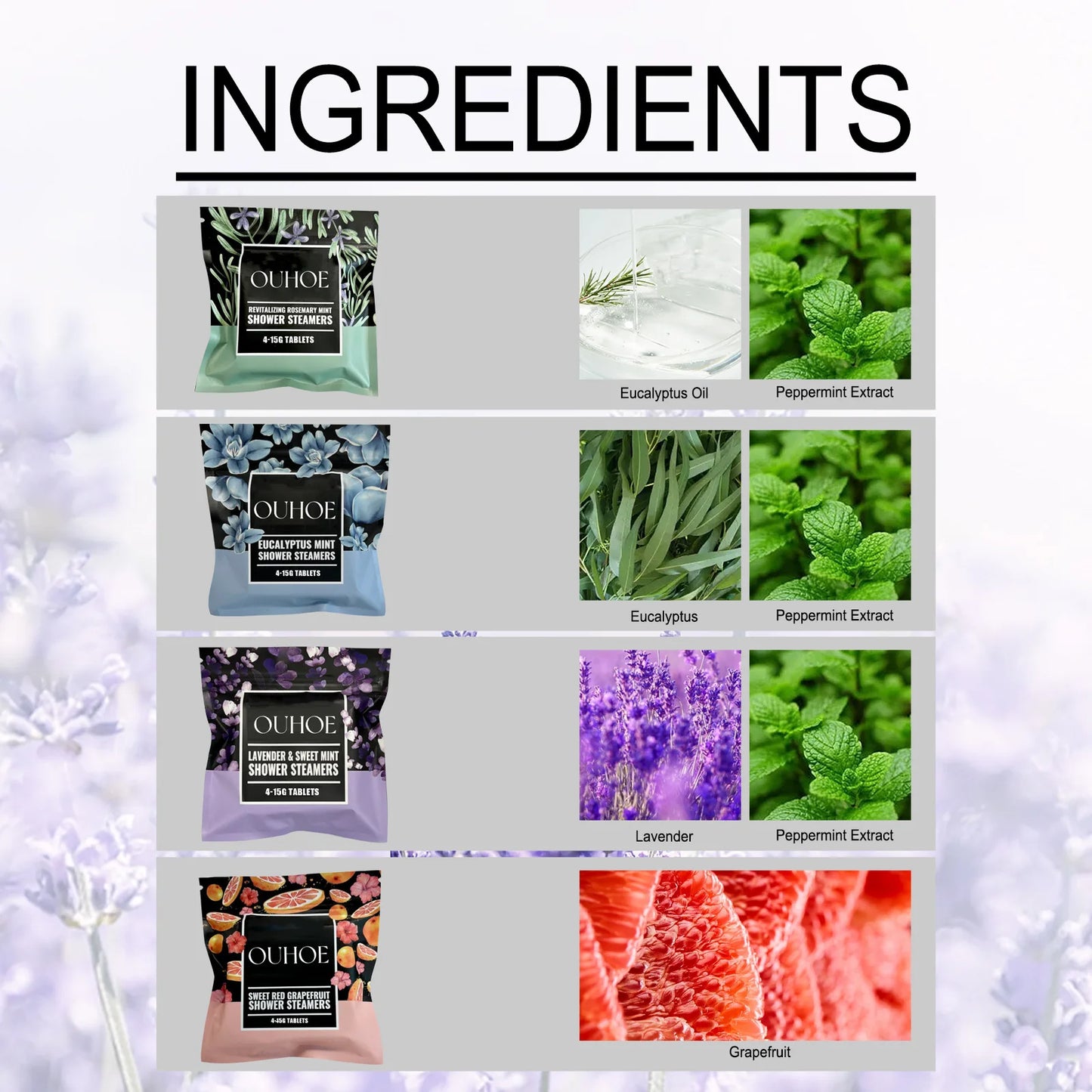 Shower Steamers - Clean Relax Moisturizing Body Relaxed, Sweet Atmosphere Bath, Rosemary & Mint