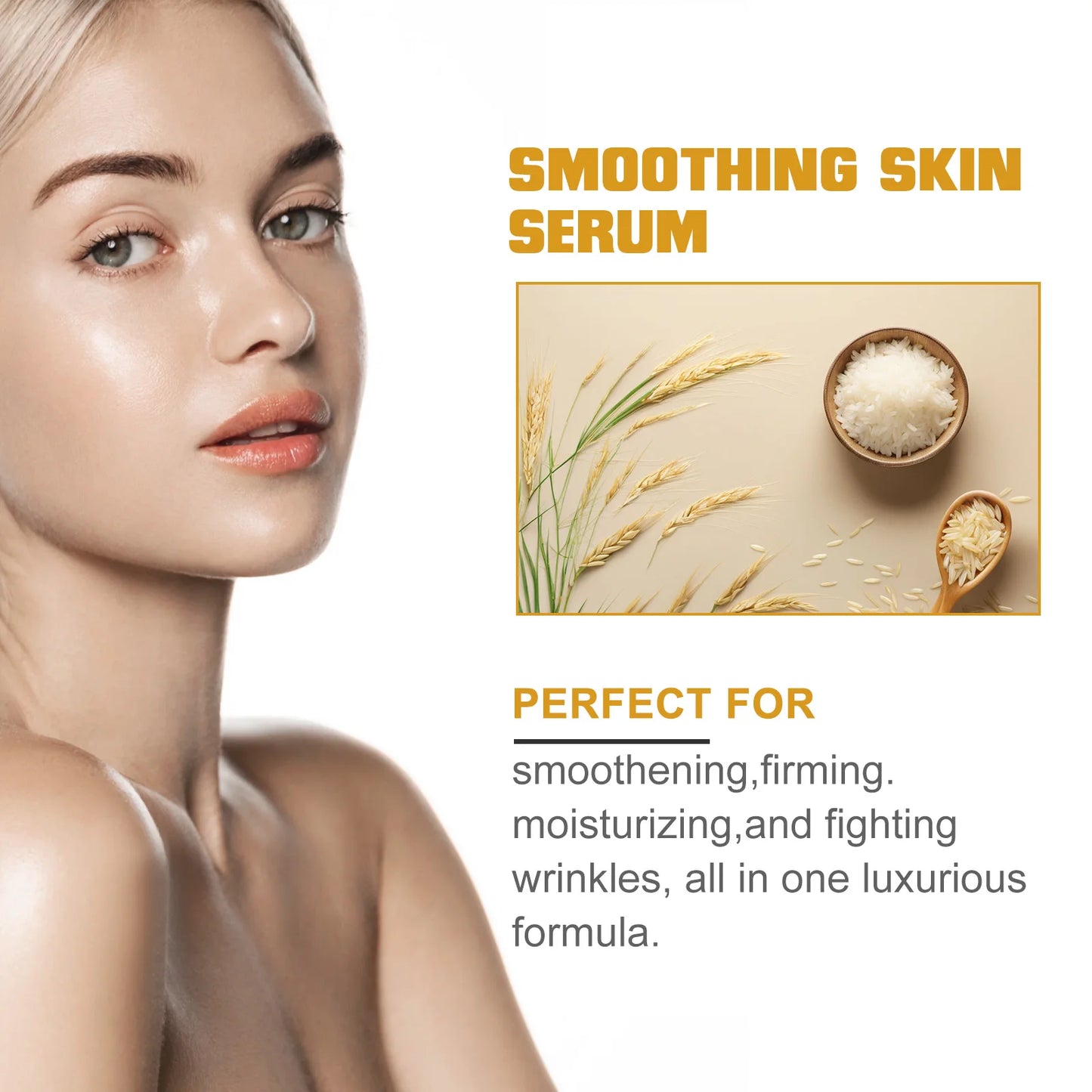 Rice Hyaluronic Acid Essence - For Dark Spots, Moisturizing, Hydrating, Brightening, Facial Essence