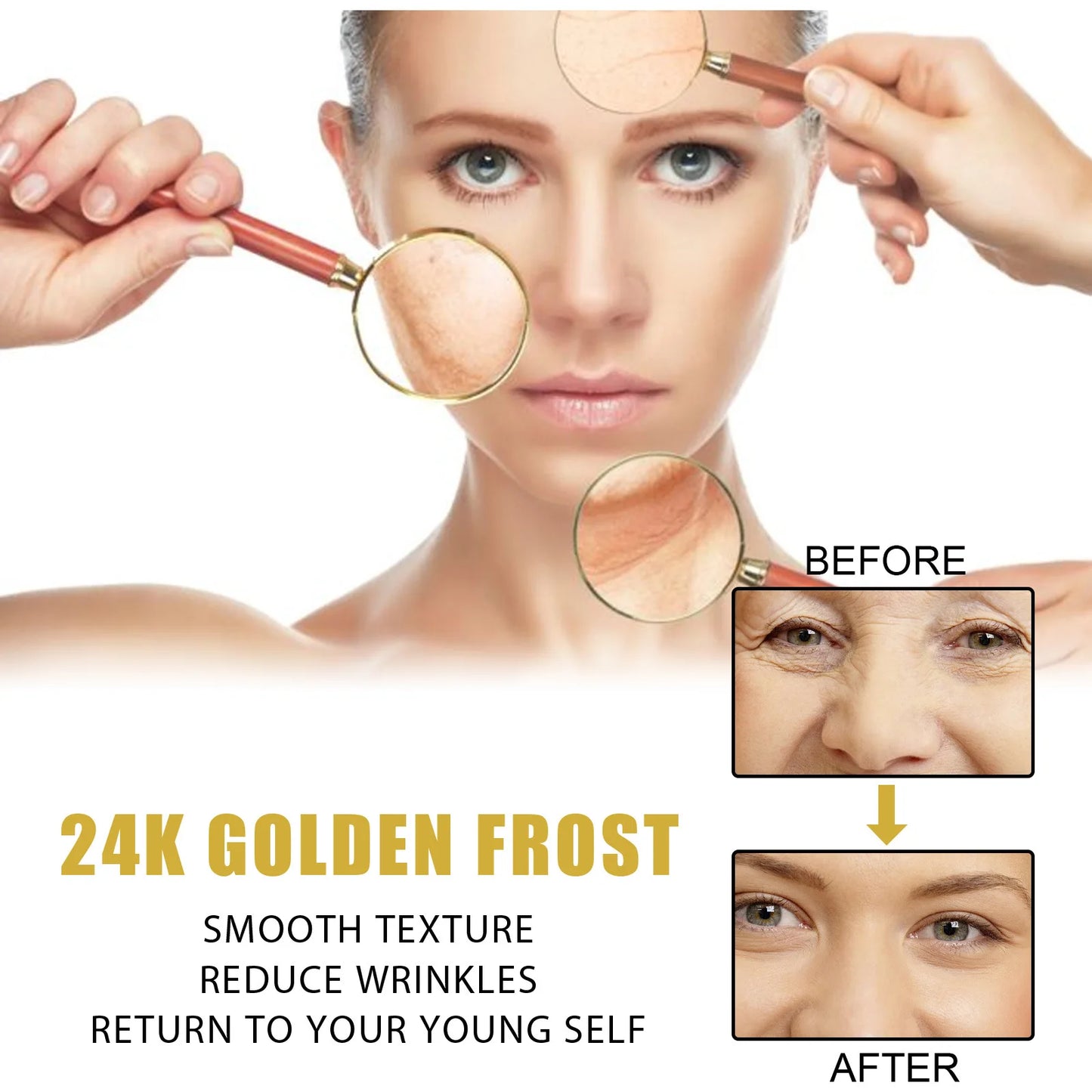 24k Gold Repair Cream - Firm Skin, Reduce Fine Lines, Hydrating, Moisturizing