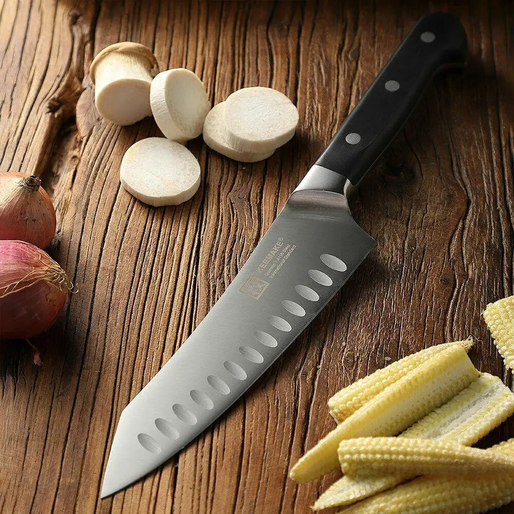 2Pcs Chef Knife Set with Ergonomic Handles & Kitchen Shears - Stainless Steel, Perfect for Various Cooking Needs