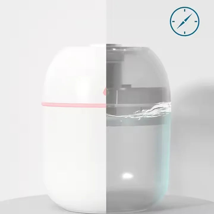 Portable Mini Humidifier Colorful 220ML LED Night Light, Air Humidifier, USB Mist Maker, Diffuser for Home, Office Humidifiers