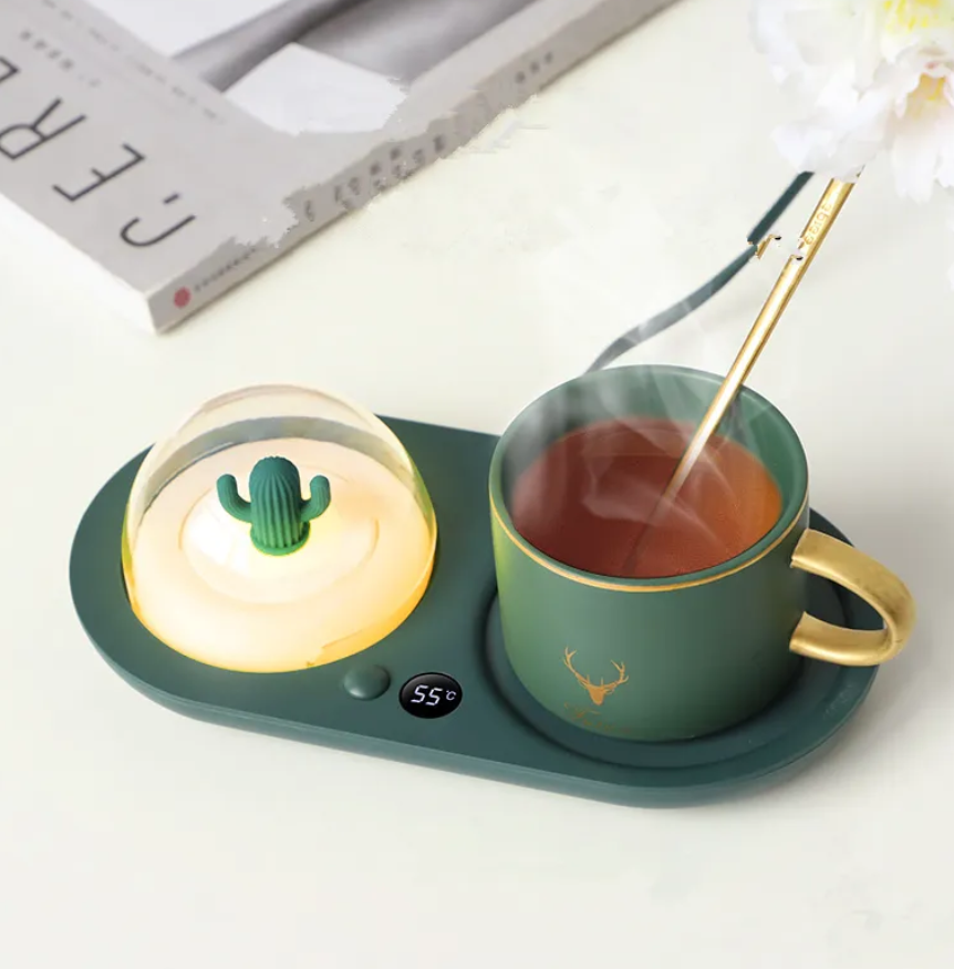 Multi-functional Cup Warmer - Aromatherapy Multi-Color Night Light - Multiple Settings - Unique Gift - Coffee & Tea Fans