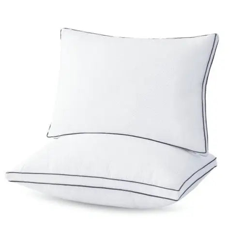 1 Pack of 2 High Resilience Pillows - Breathable Home, Washable Pillows