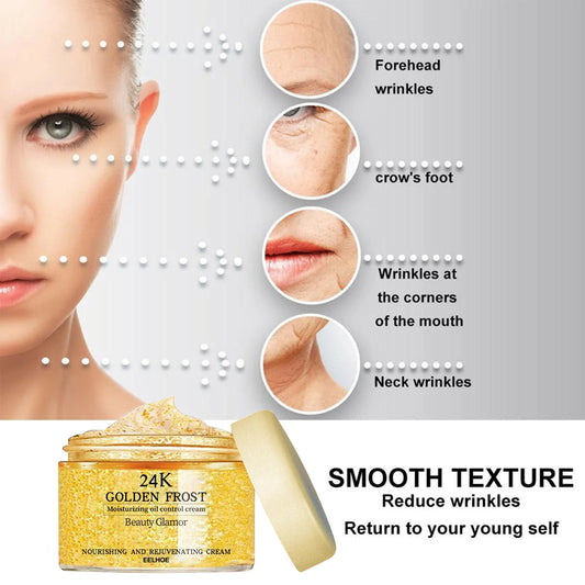 24k Gold Repair Cream - Firm Skin, Reduce Fine Lines, Hydrating, Moisturizing