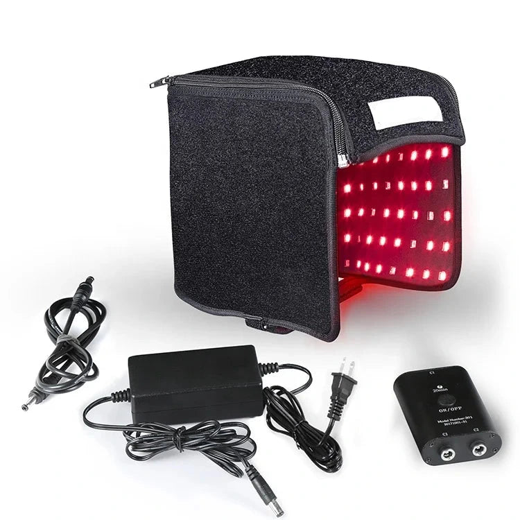 Red Led Light Therapy with Low EMF - Headache Relief, Hair Growth, Helmet Wearable Devices for Pain Relief Red Light Therapy