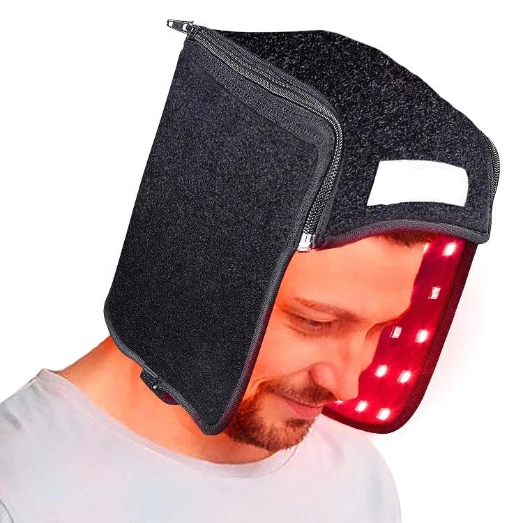 Red Led Light Therapy with Low EMF - Headache Relief, Hair Growth, Helmet Wearable Devices for Pain Relief Red Light Therapy